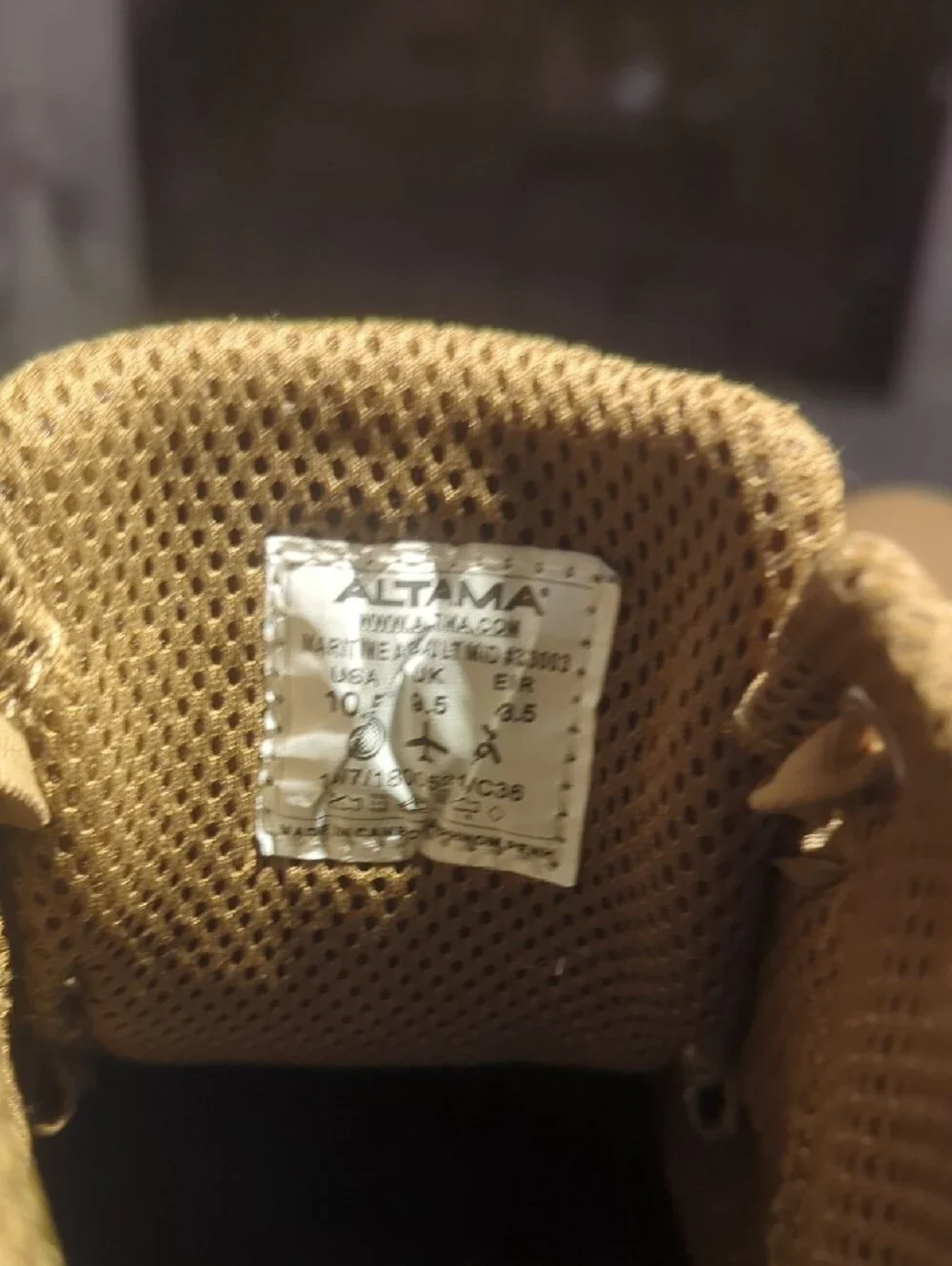 Altama Tactical Neutral Tan High-Top Canvas Sneakers
